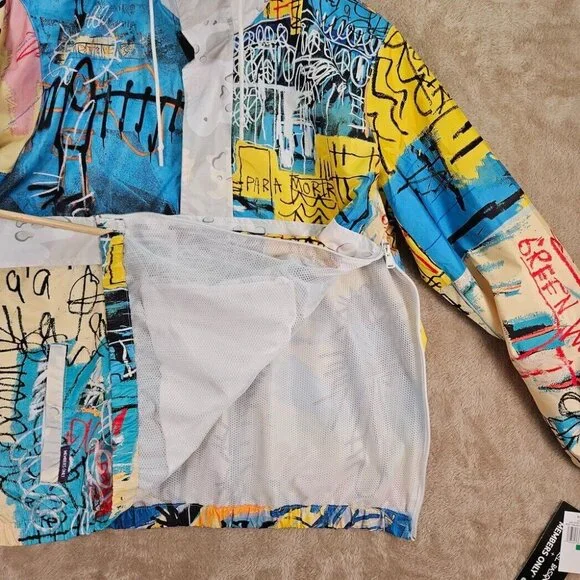 NWT Jean-Michel Basquiat X Members Only Jacket Anorak Windbreaker Mens Size L - Picture 15 of 16